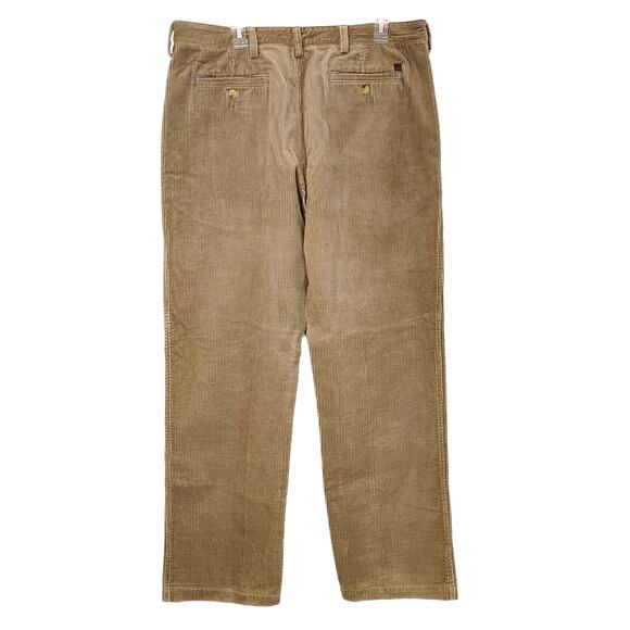 Woolrich Straight Leg Corduroy Pants High Waisted Beige Khaki Mens Size 38 x 32 - Picture 2 of 10